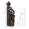Edge Collections - 13.6" x 11.6" x 36.2" - Brown - Outdoor Fountain & Birdhouse!